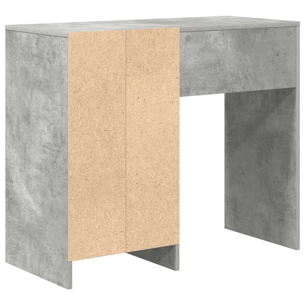 vidaXL Biurko Betonowy szary 90 x 37.5 x 75 cm Materiał drewnopochodny