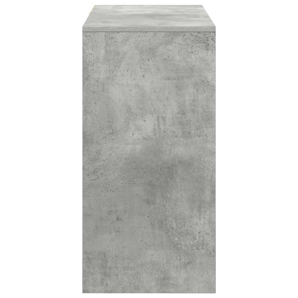 vidaXL Biurko Betonowy szary 90 x 37.5 x 75 cm Materiał drewnopochodny