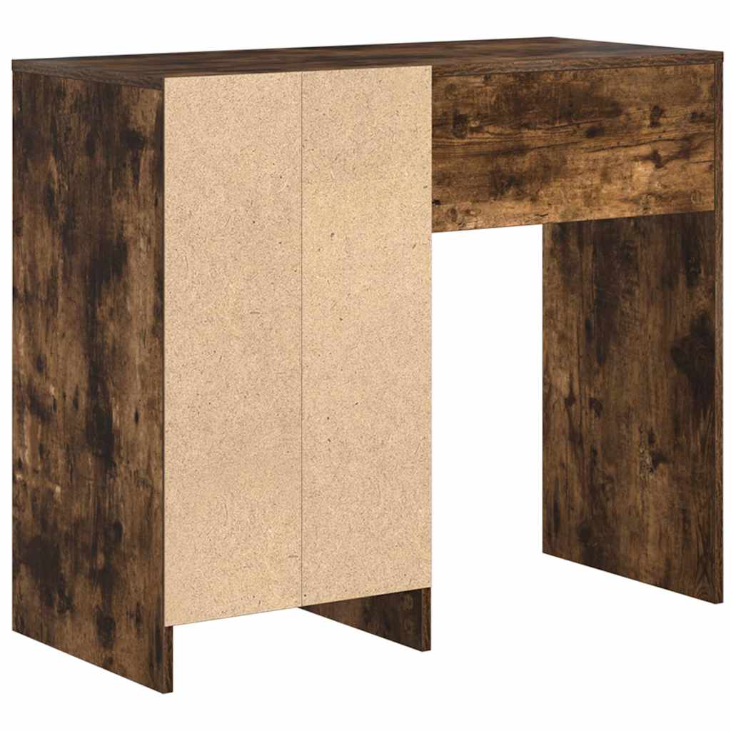 vidaXL Biurko Dąb wędzony 90 x 37.5 x 75 cm Materiał drewnopochodny