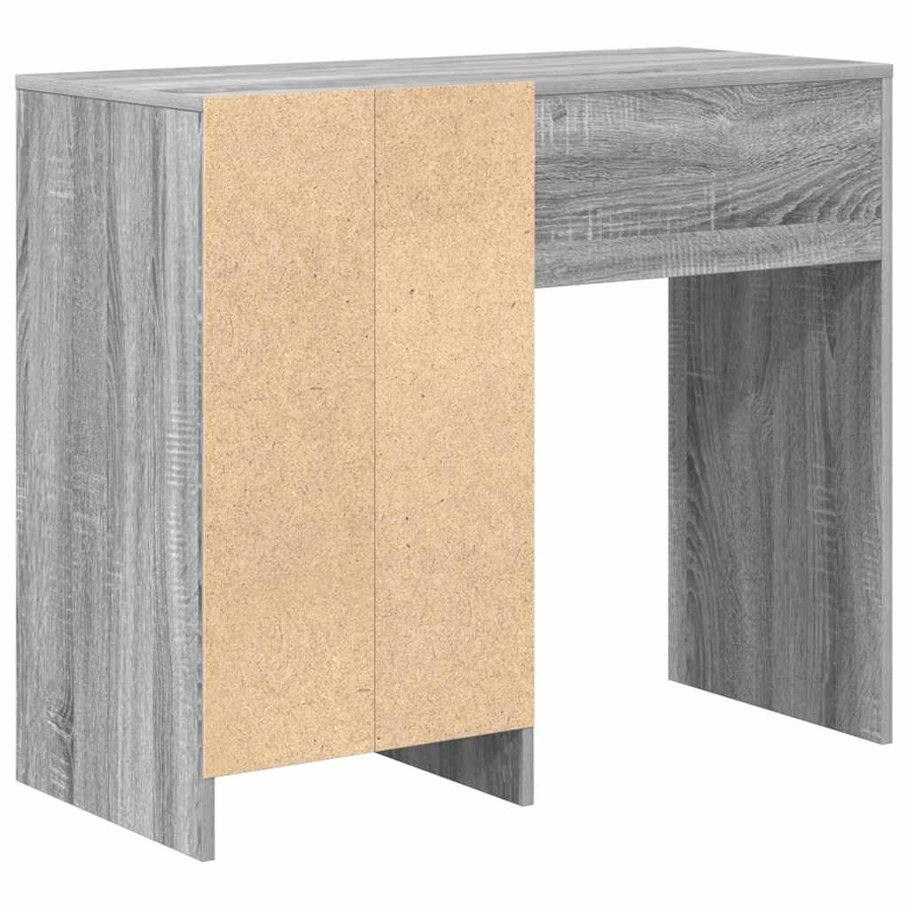 vidaXL Biurko Szary Sonoma 90 x 37.5 x 75 cm Materiał drewnopochodny