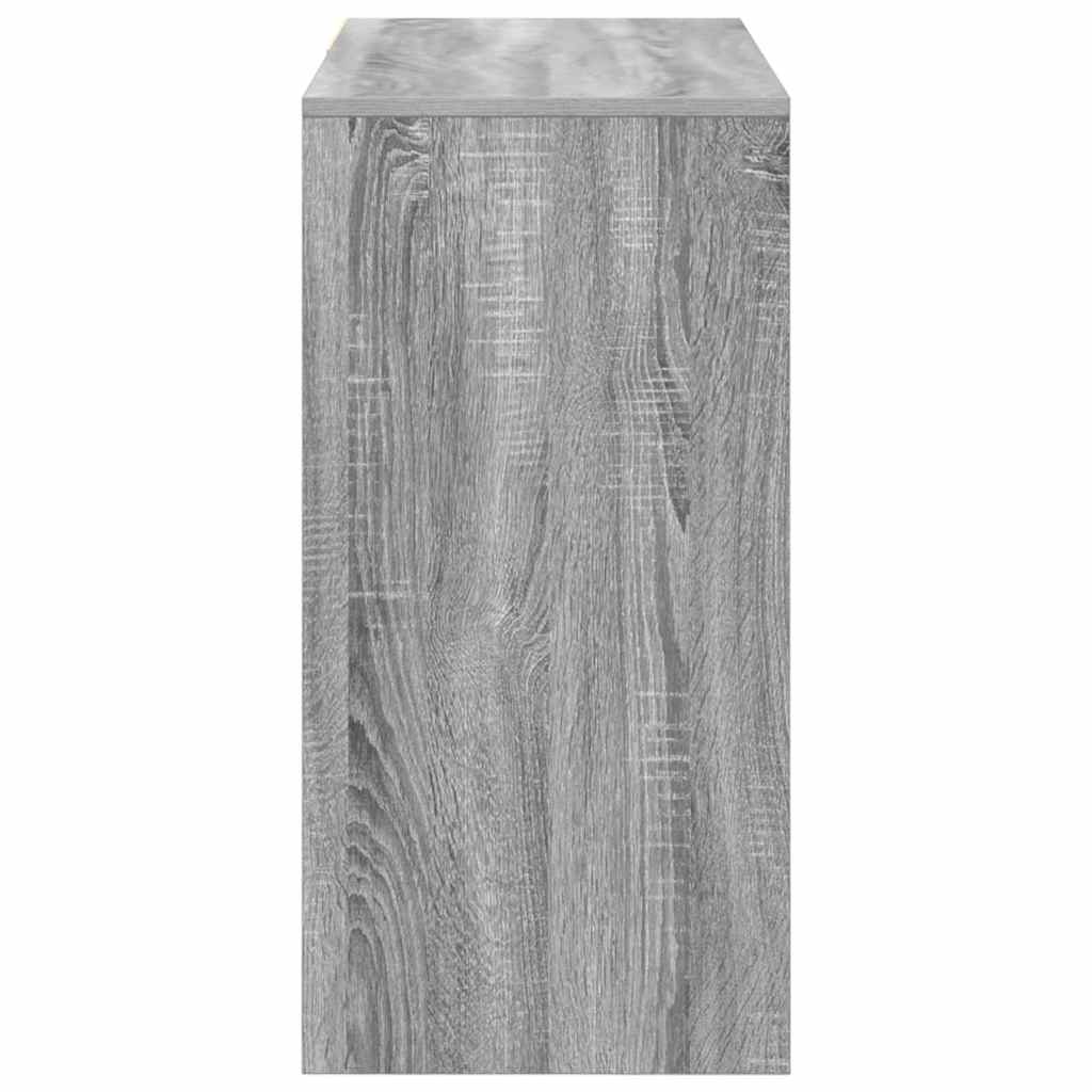 vidaXL Biurko Szary Sonoma 90 x 37.5 x 75 cm Materiał drewnopochodny