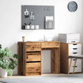 vidaXL Biurko Stare drewno 90 x 37.5 x 75 cm Materiał drewnopochodny