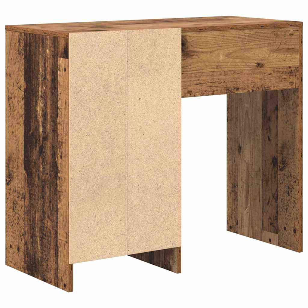 vidaXL Biurko Stare drewno 90 x 37.5 x 75 cm Materiał drewnopochodny