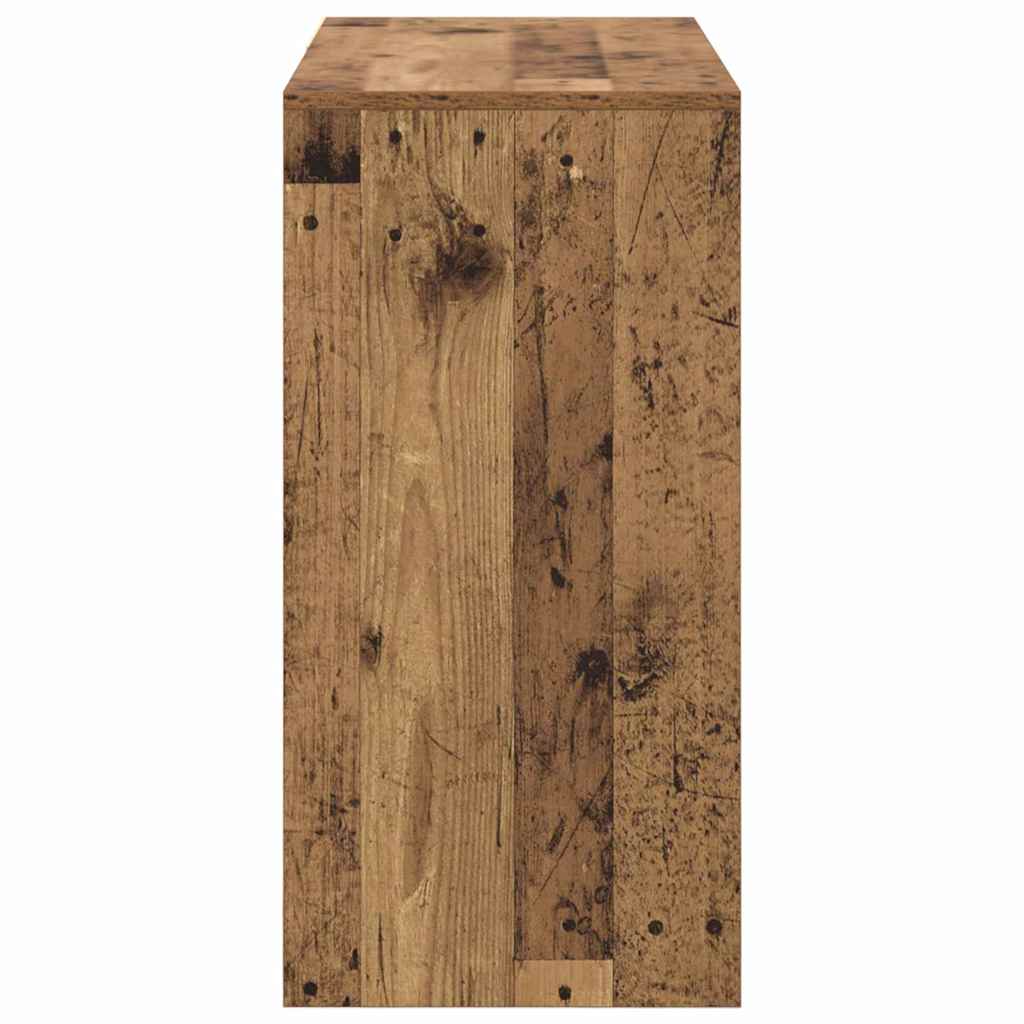 vidaXL Biurko Stare drewno 90 x 37.5 x 75 cm Materiał drewnopochodny