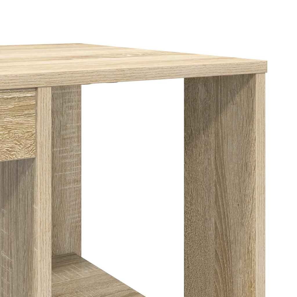 vidaXL Biurko Dąb Sonoma 130 x 50,5 x 75 cm Materiał drewnopochodny