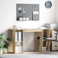 vidaXL Biurko Dąb Sonoma 130 x 50,5 x 75 cm Materiał drewnopochodny