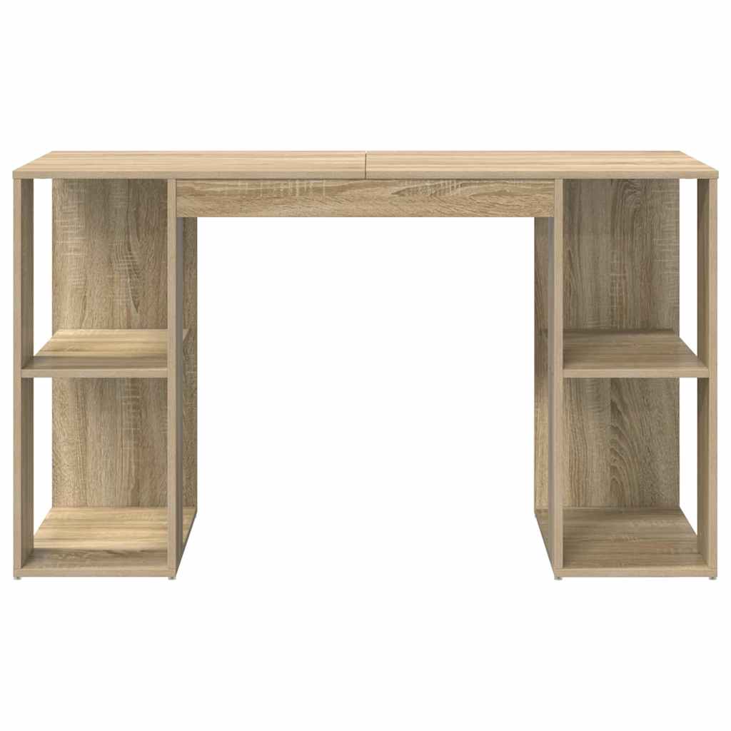 vidaXL Biurko Dąb Sonoma 130 x 50,5 x 75 cm Materiał drewnopochodny