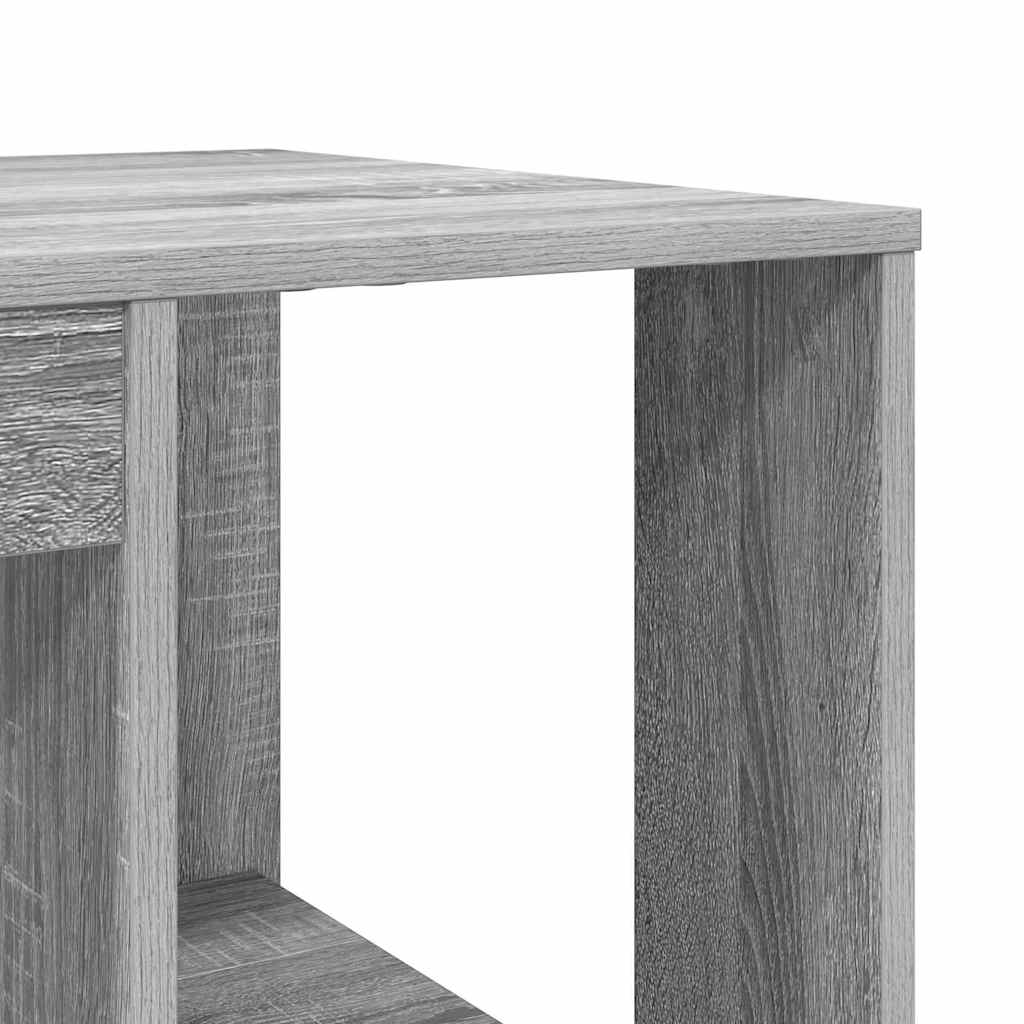 vidaXL Biurko Szary Sonoma 130 x 50,5 x 75 cm Materiał drewnopochodny