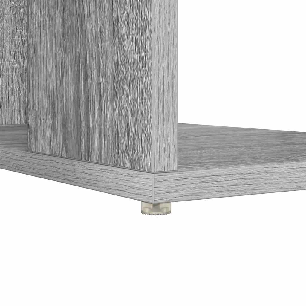 vidaXL Biurko Szary Sonoma 130 x 50,5 x 75 cm Materiał drewnopochodny