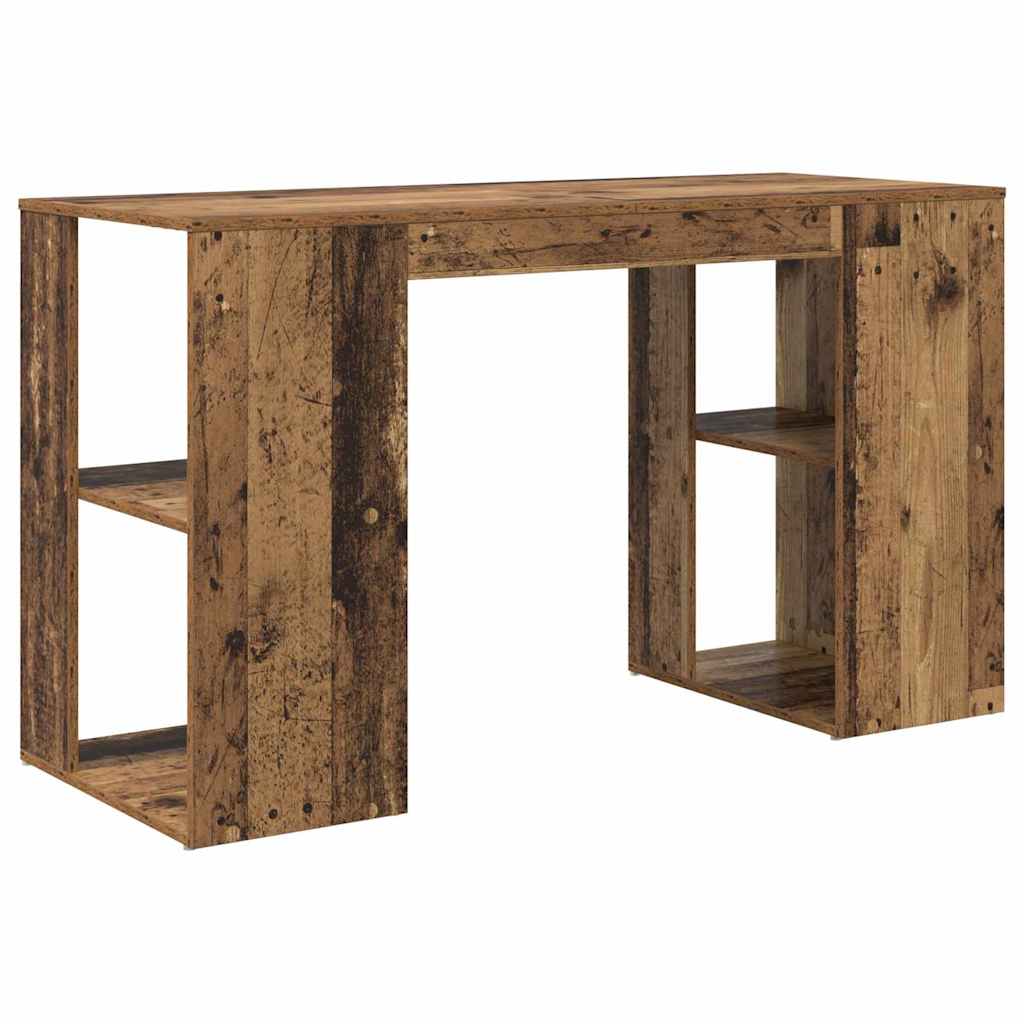 vidaXL Biurko Stare drewno 130 x 50,5 x 75 cm Materiał drewnopochodny