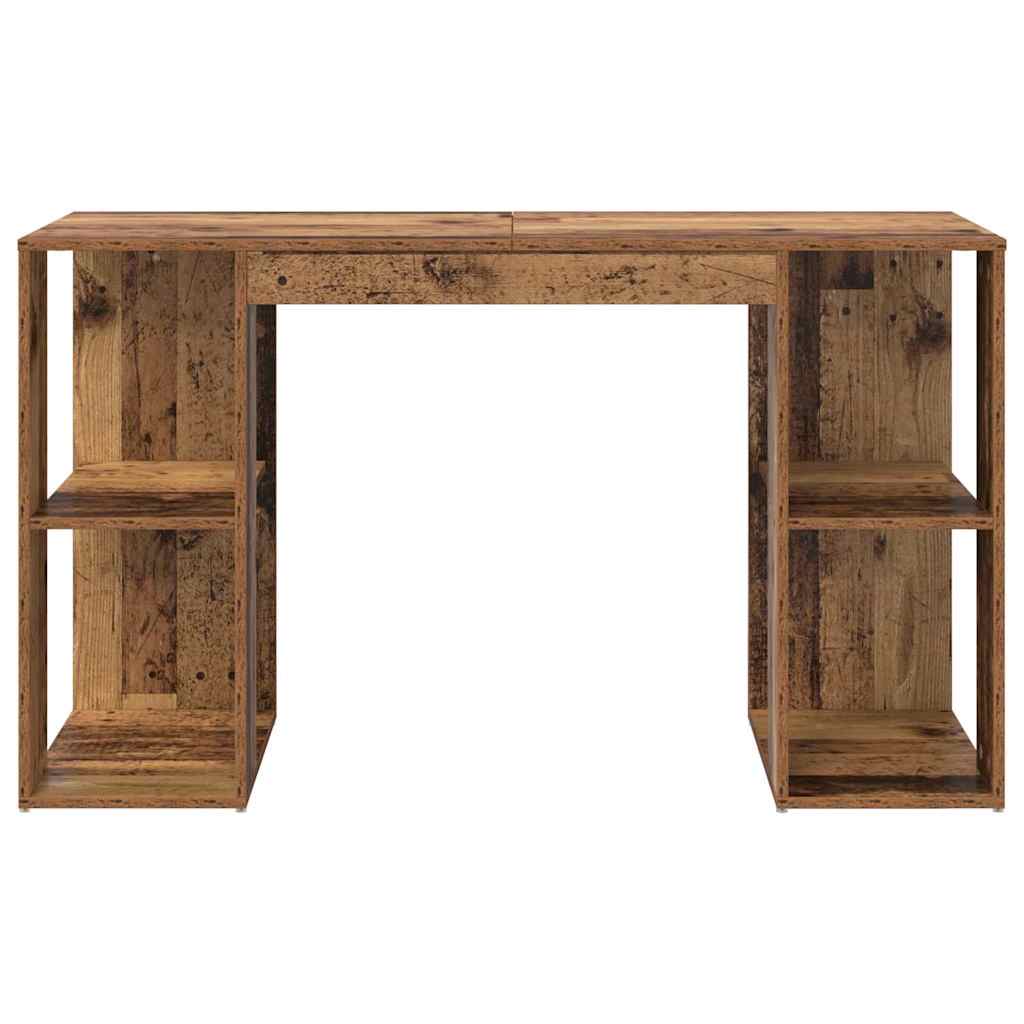 vidaXL Biurko Stare drewno 130 x 50,5 x 75 cm Materiał drewnopochodny