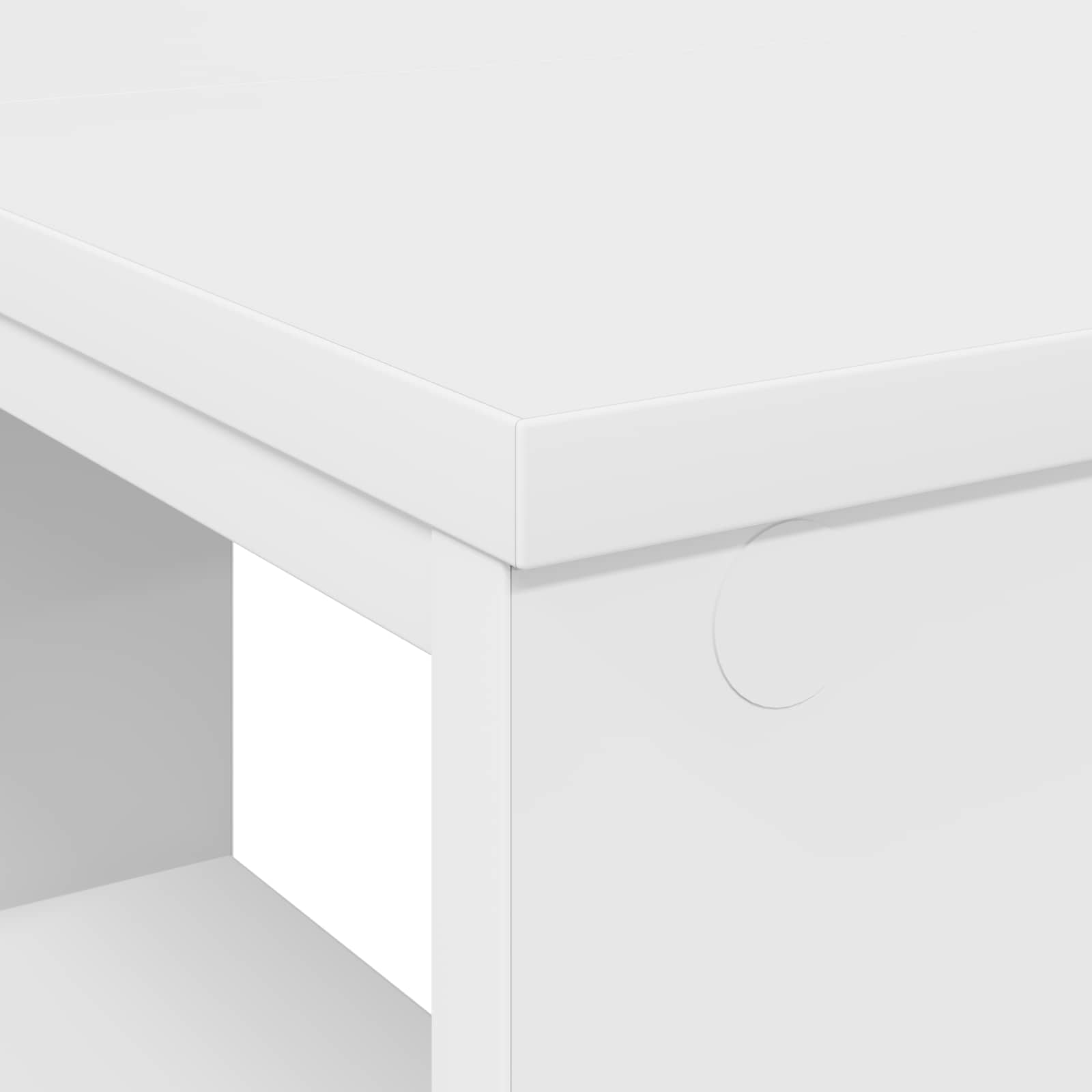 vidaXL Biurko z półką Biały 90 x 50 x 75 cm Materiał drewnopochodny