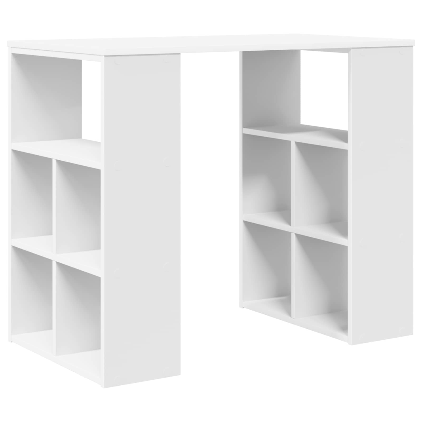 vidaXL Biurko z półką Biały 90 x 50 x 75 cm Materiał drewnopochodny