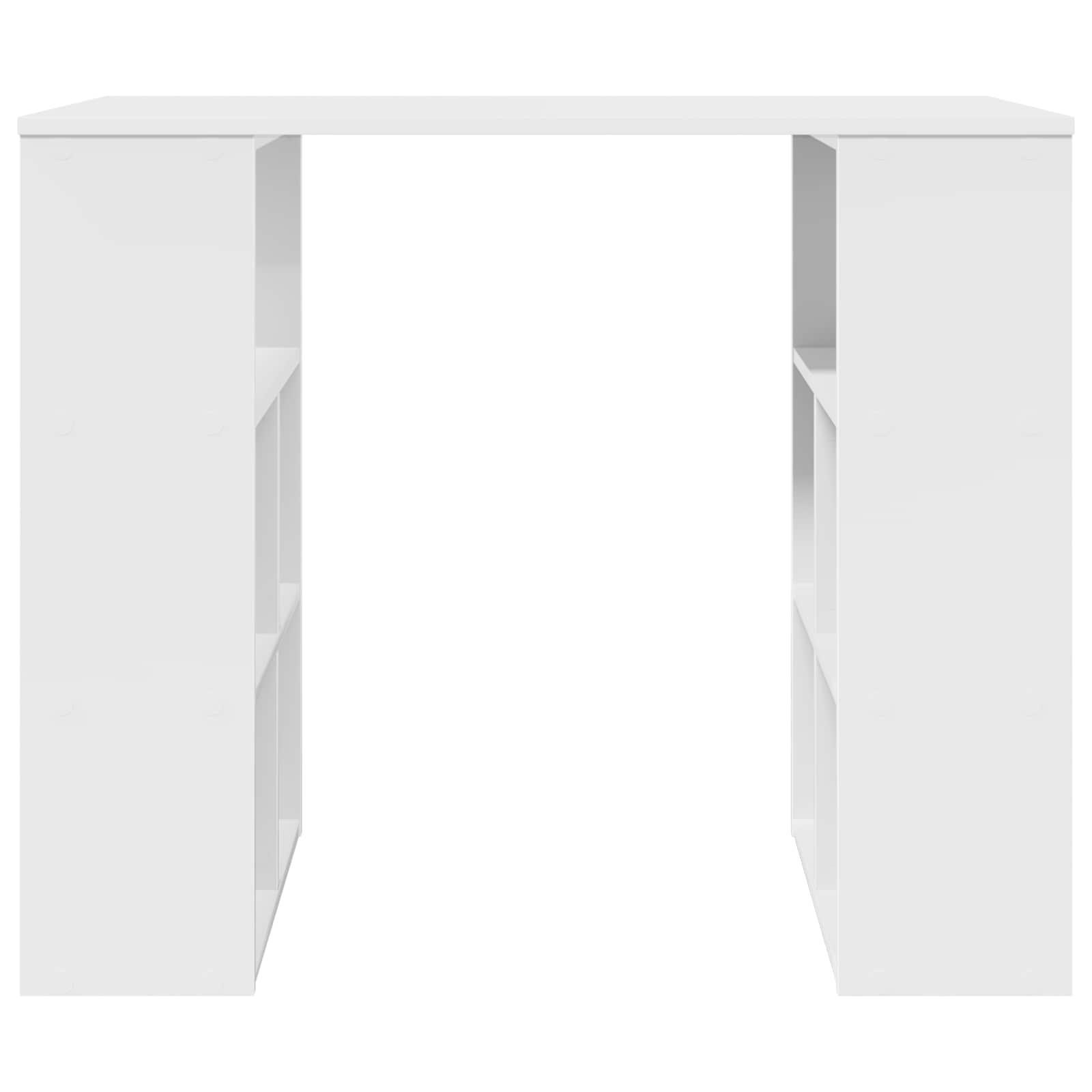 vidaXL Biurko z półką Biały 90 x 50 x 75 cm Materiał drewnopochodny