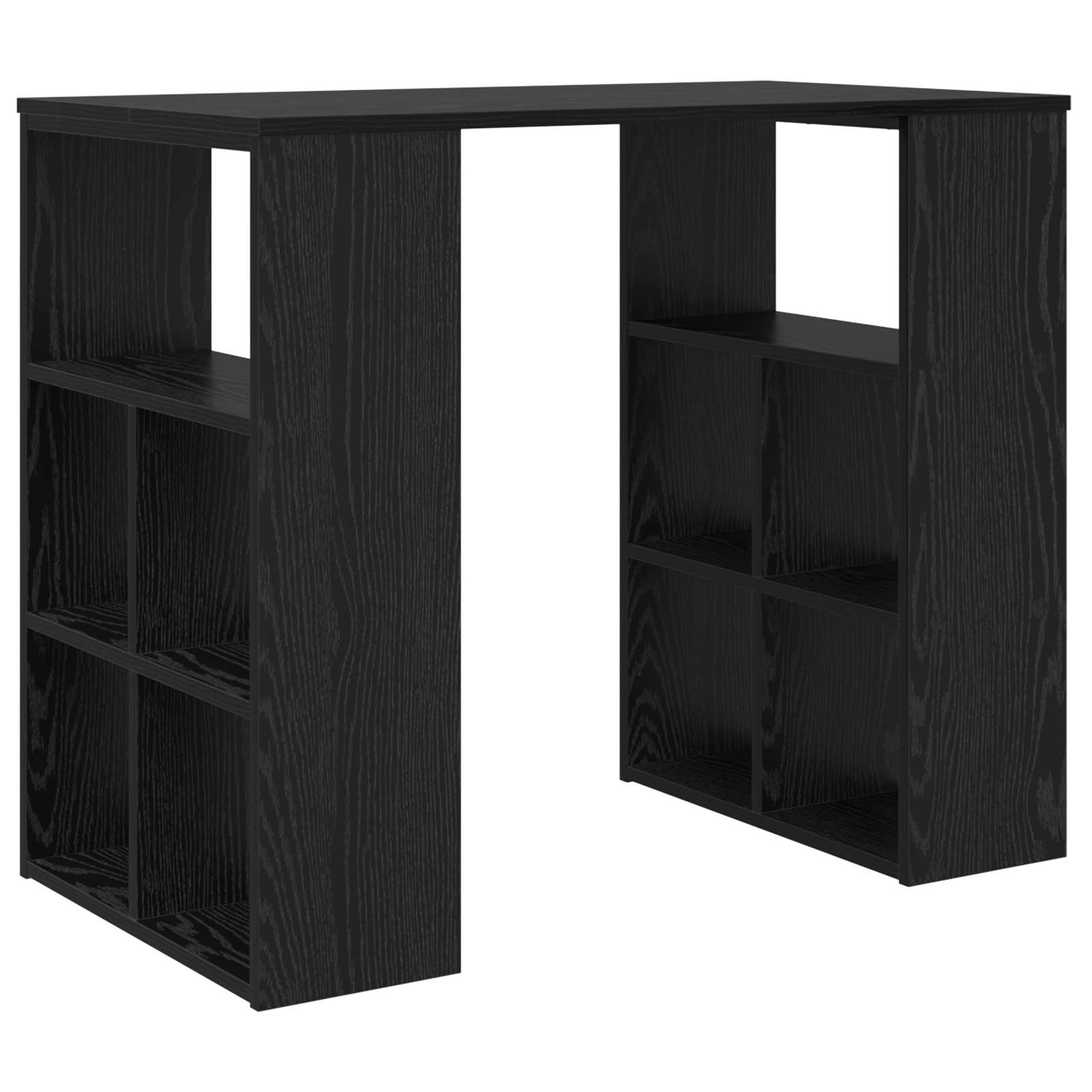 vidaXL Biurko Czarny Dąb 90 x 50 x 75 cm Materiał drewnopochodny