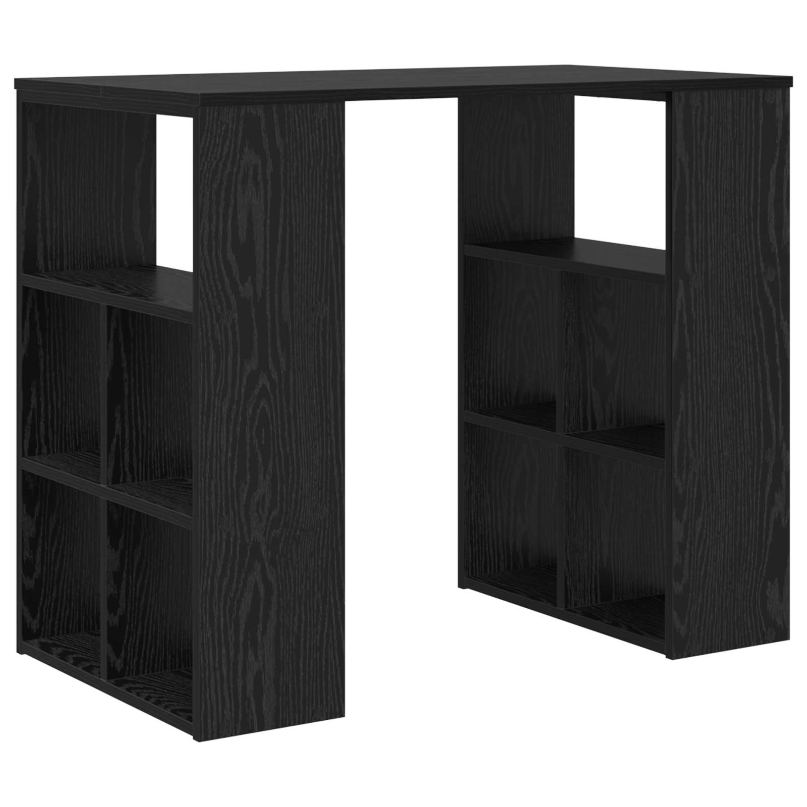 vidaXL Biurko Czarny Dąb 90 x 50 x 75 cm Materiał drewnopochodny