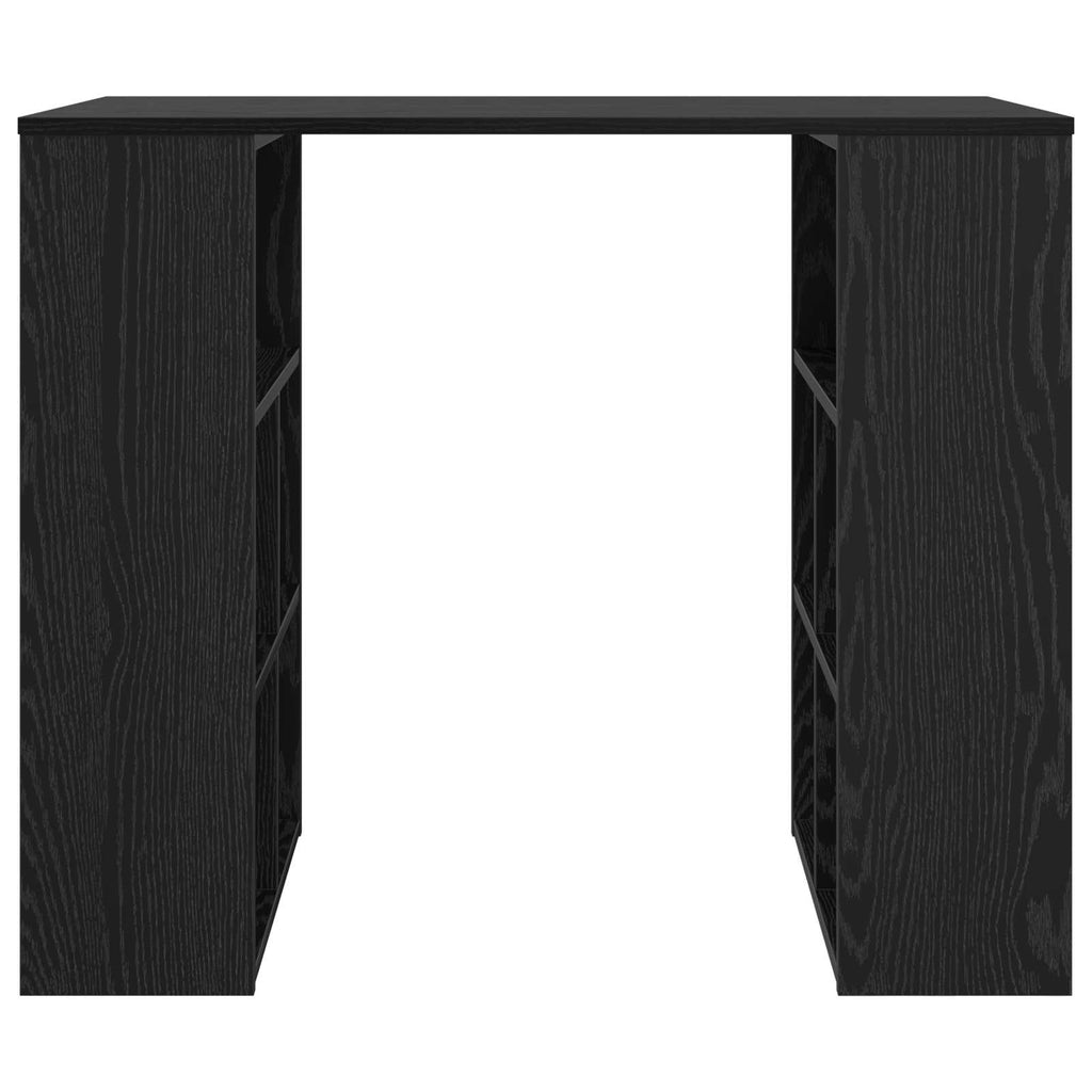 vidaXL Biurko Czarny Dąb 90 x 50 x 75 cm Materiał drewnopochodny
