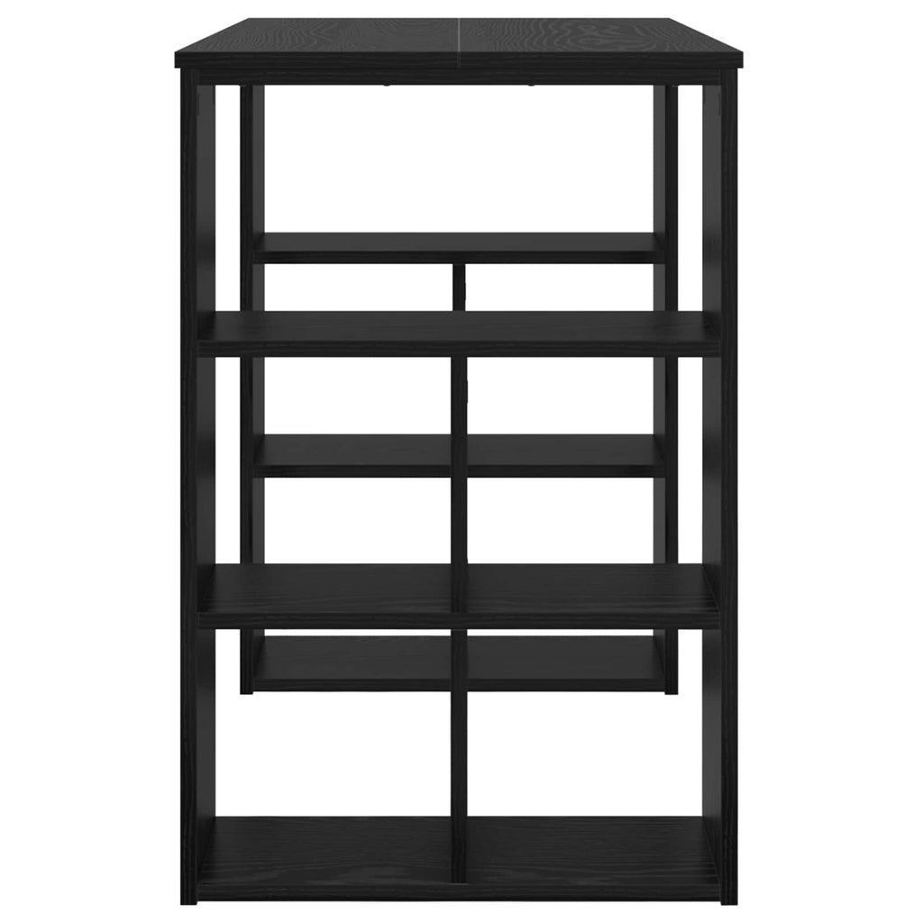 vidaXL Biurko Czarny Dąb 90 x 50 x 75 cm Materiał drewnopochodny