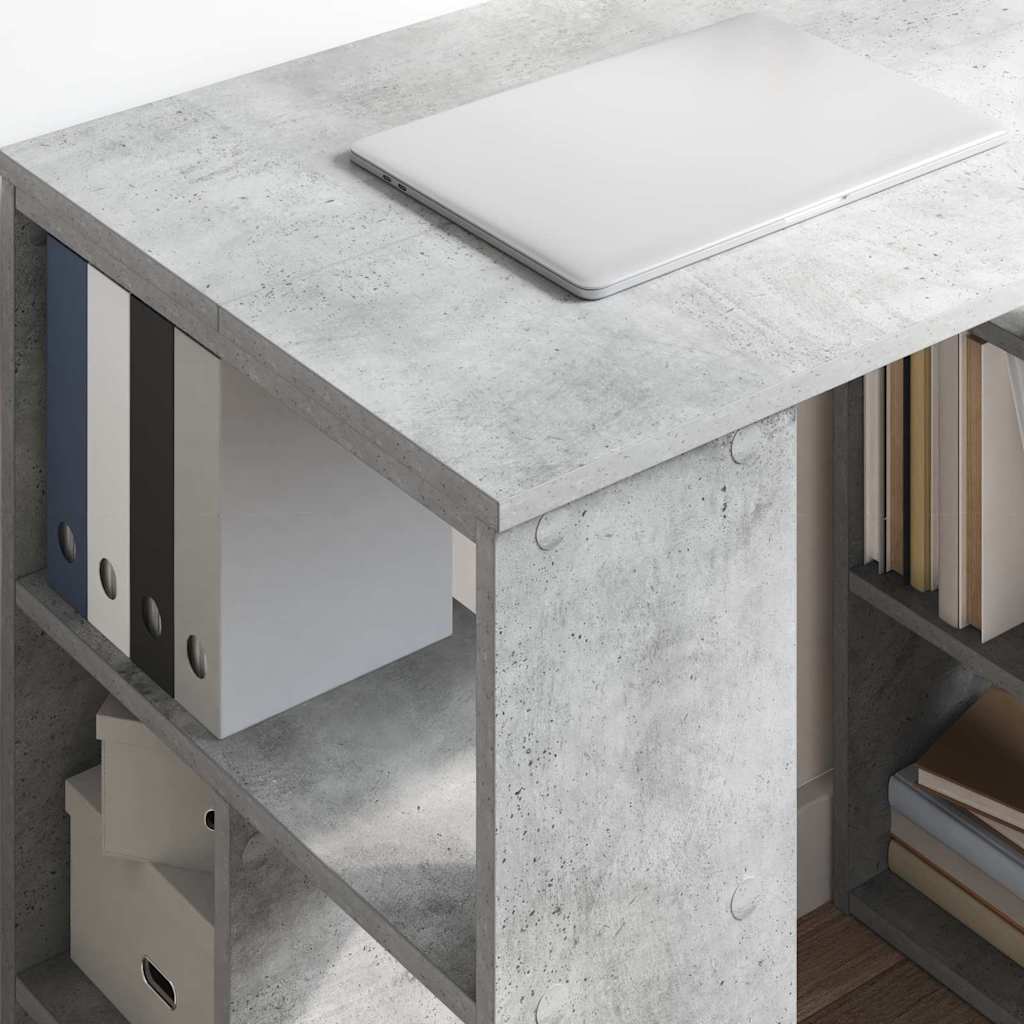 vidaXL Biurko Betonowy szary 90 x 50 x 75 cm Materiał drewnopochodny