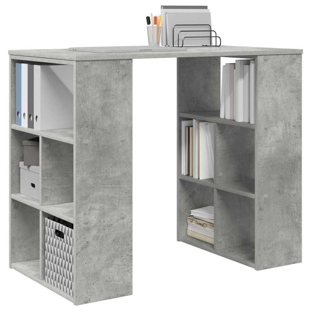 vidaXL Biurko Betonowy szary 90 x 50 x 75 cm Materiał drewnopochodny