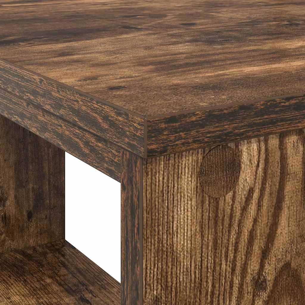 vidaXL Biurko Dąb wędzony 90 x 50 x 75 cm Materiał drewnopochodny