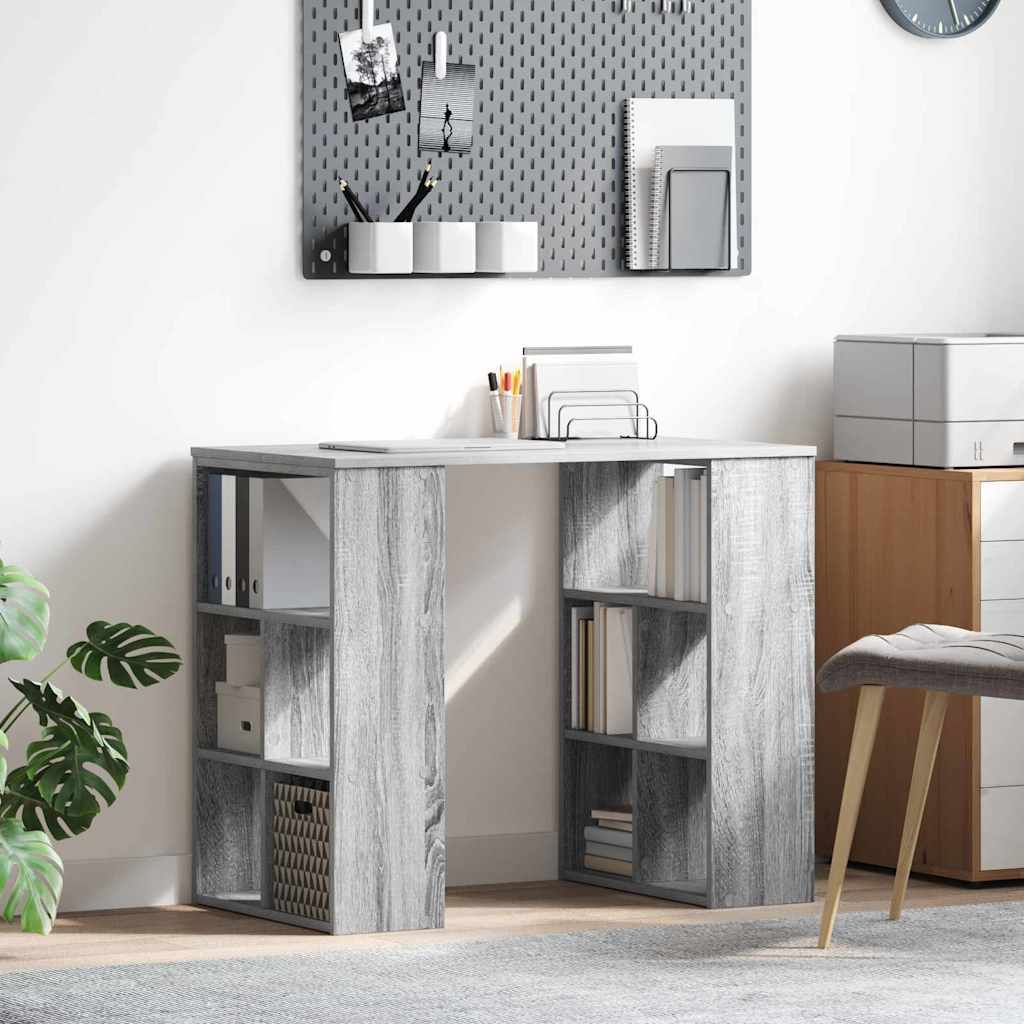 vidaXL Biurko Szary Sonoma 90 x 50 x 75 cm Materiał drewnopochodny