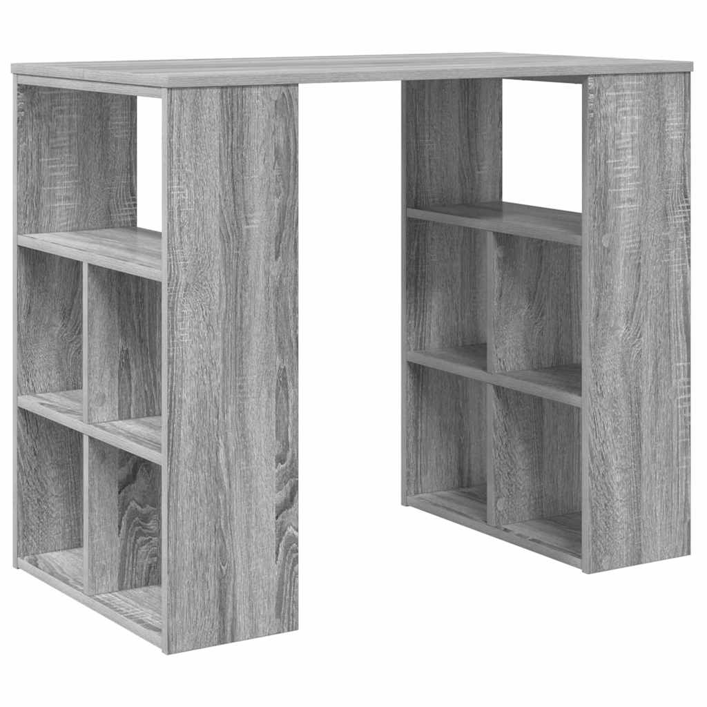 vidaXL Biurko Szary Sonoma 90 x 50 x 75 cm Materiał drewnopochodny