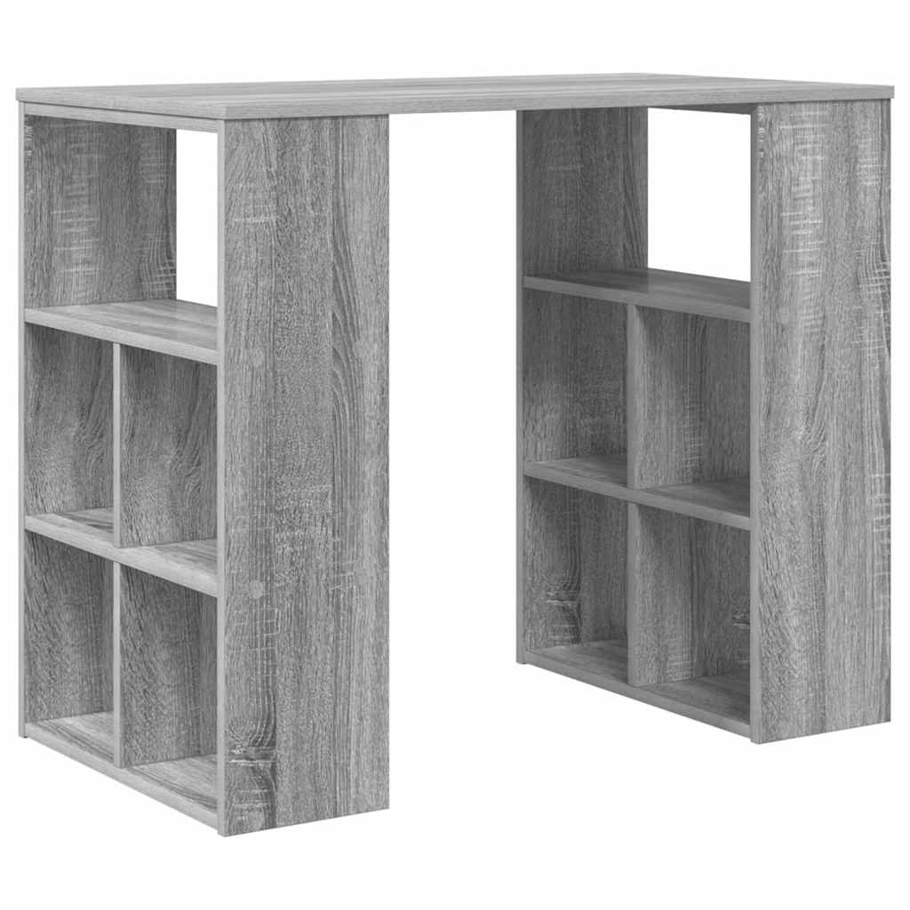 vidaXL Biurko Szary Sonoma 90 x 50 x 75 cm Materiał drewnopochodny