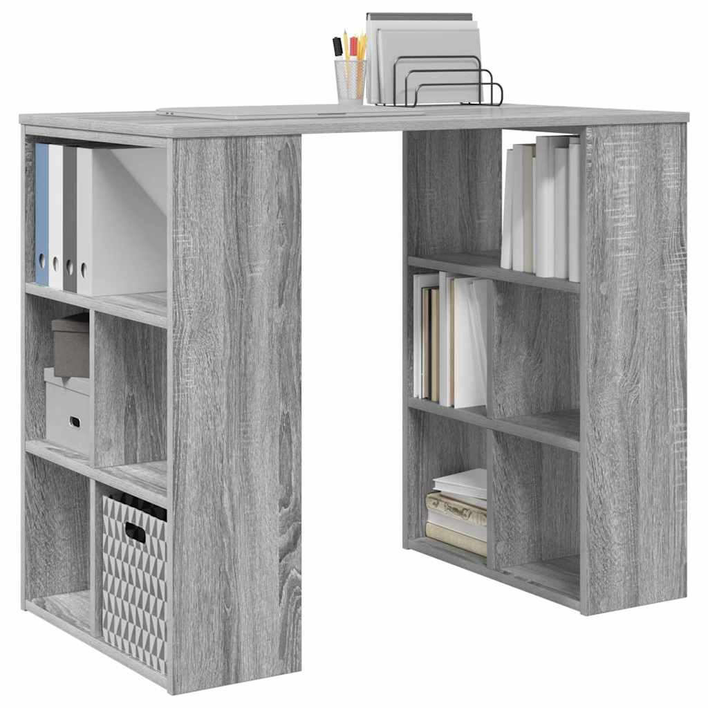 vidaXL Biurko Szary Sonoma 90 x 50 x 75 cm Materiał drewnopochodny