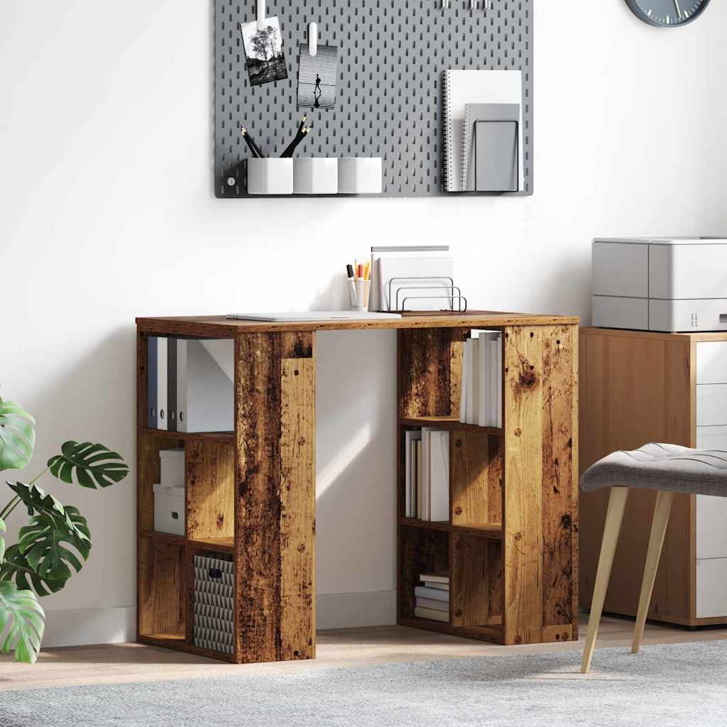 vidaXL Biurko Stare drewno 90 x 50 x 75 cm Materiał drewnopochodny