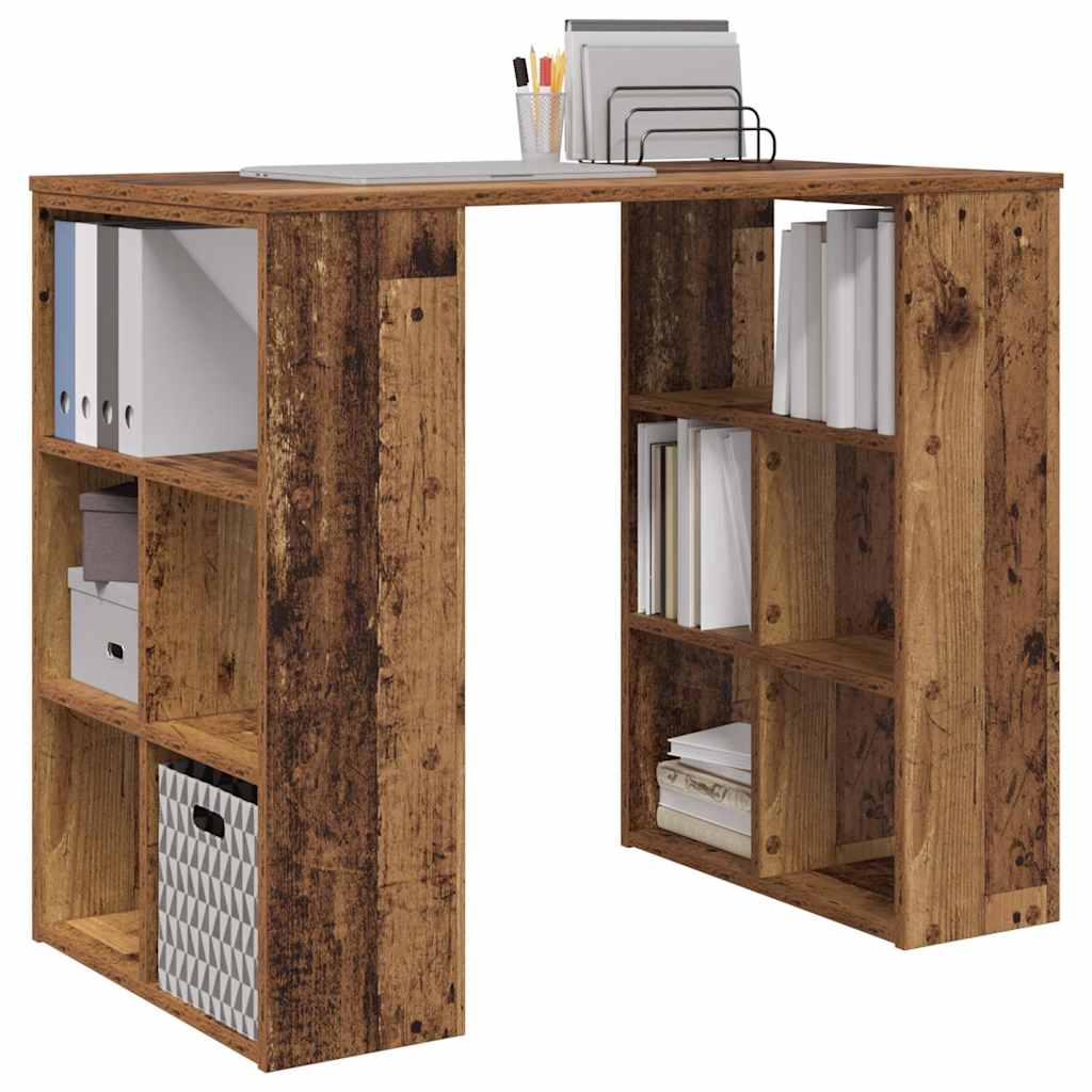 vidaXL Biurko Stare drewno 90 x 50 x 75 cm Materiał drewnopochodny