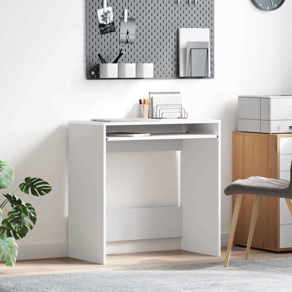 vidaXL Biurko Biały 77,5 x 43 x 79 cm Materiał drewnopochodny