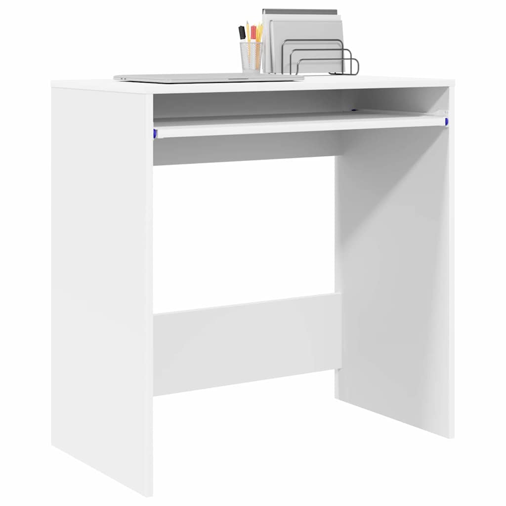 vidaXL Biurko Biały 77,5 x 43 x 79 cm Materiał drewnopochodny