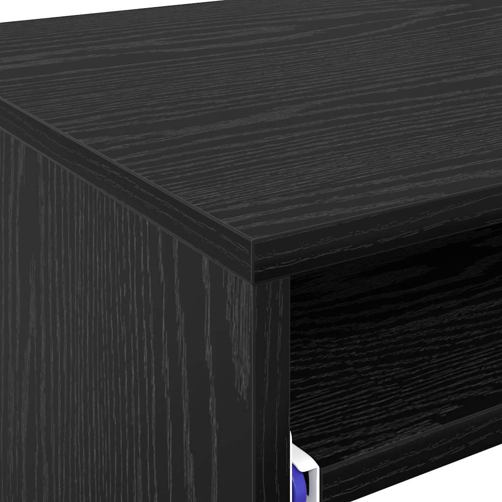 vidaXL Biurko Czarny Dąb 77,5 x 43 x 79 cm Materiał drewnopochodny
