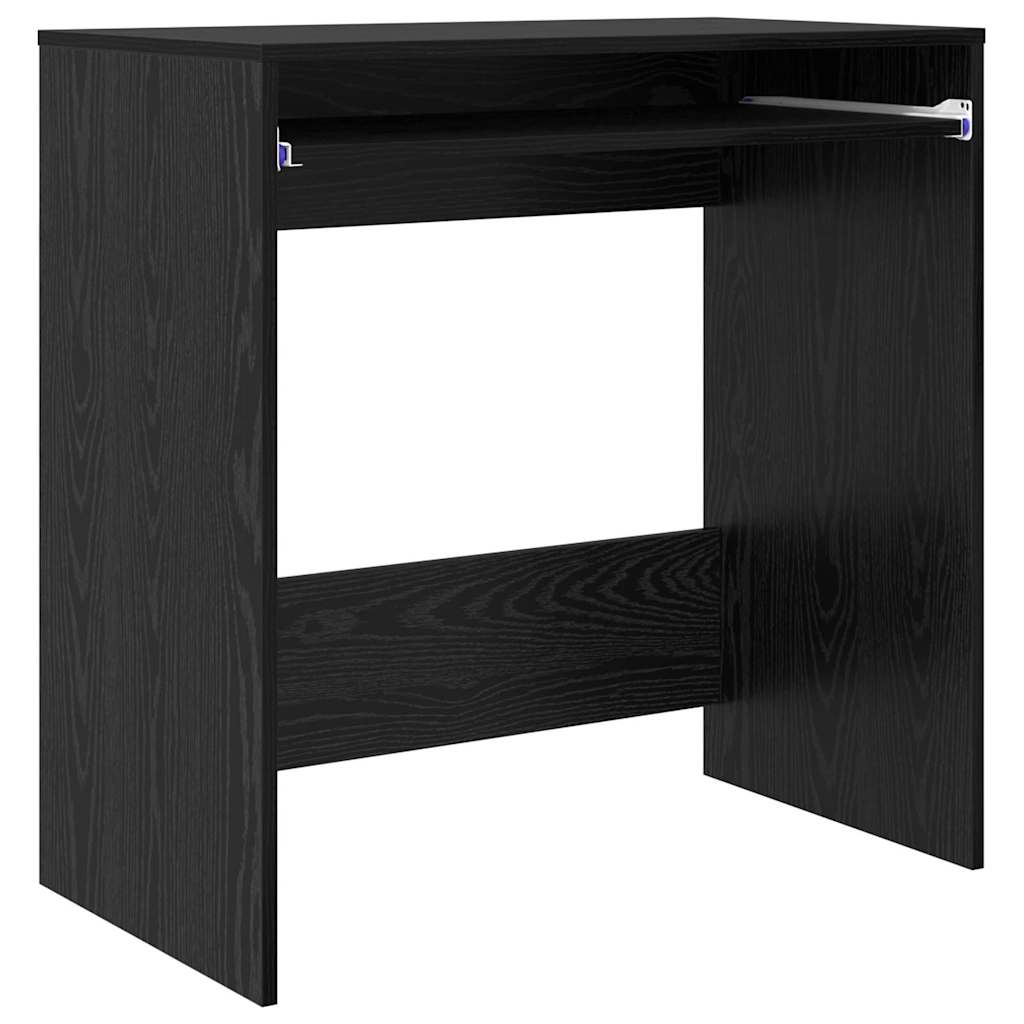 vidaXL Biurko Czarny Dąb 77,5 x 43 x 79 cm Materiał drewnopochodny
