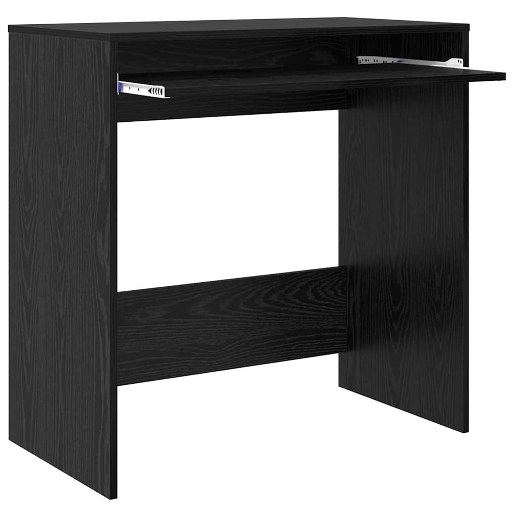 vidaXL Biurko Czarny Dąb 77,5 x 43 x 79 cm Materiał drewnopochodny