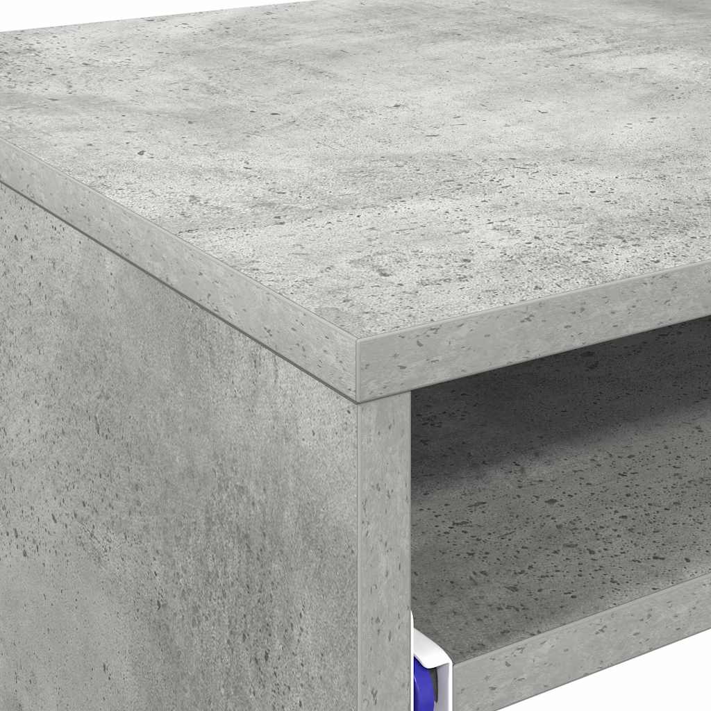 vidaXL Biurko Betonowy szary 77,5 x 43 x 79 cm Materiał drewnopochodny