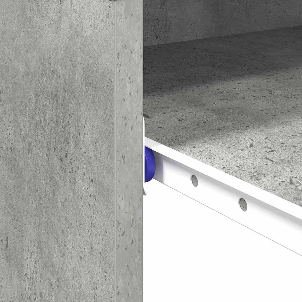 vidaXL Biurko Betonowy szary 77,5 x 43 x 79 cm Materiał drewnopochodny
