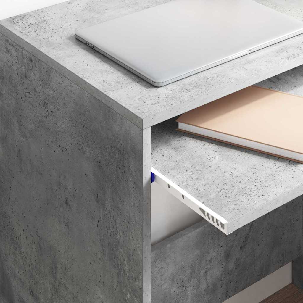 vidaXL Biurko Betonowy szary 77,5 x 43 x 79 cm Materiał drewnopochodny
