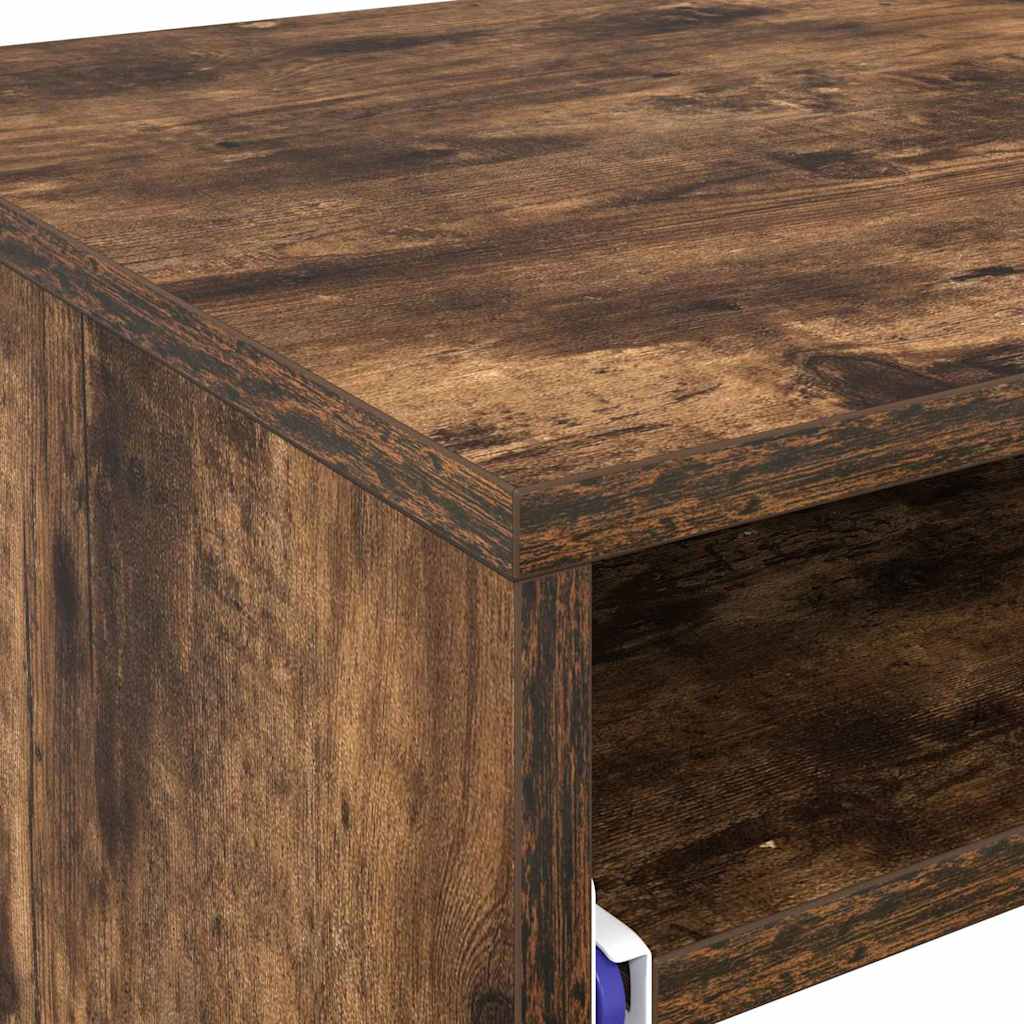 vidaXL Biurko Dąb wędzony 77,5 x 43 x 79 cm Materiał drewnopochodny