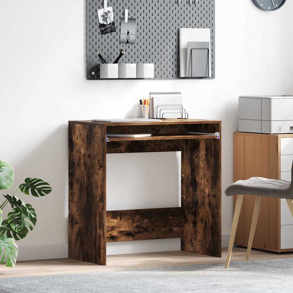 vidaXL Biurko Dąb wędzony 77,5 x 43 x 79 cm Materiał drewnopochodny