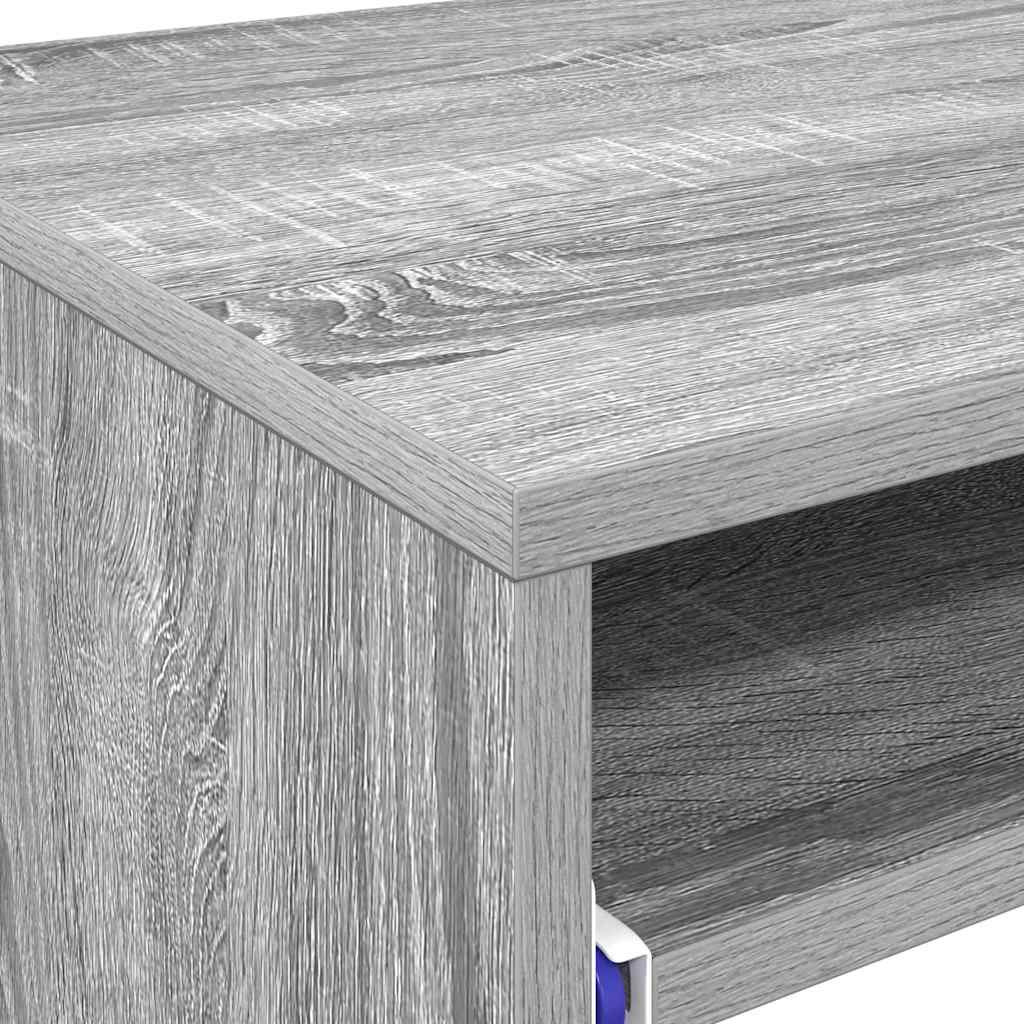 vidaXL Biurko Szary Sonoma 77,5 x 43 x 79 cm Materiał drewnopochodny