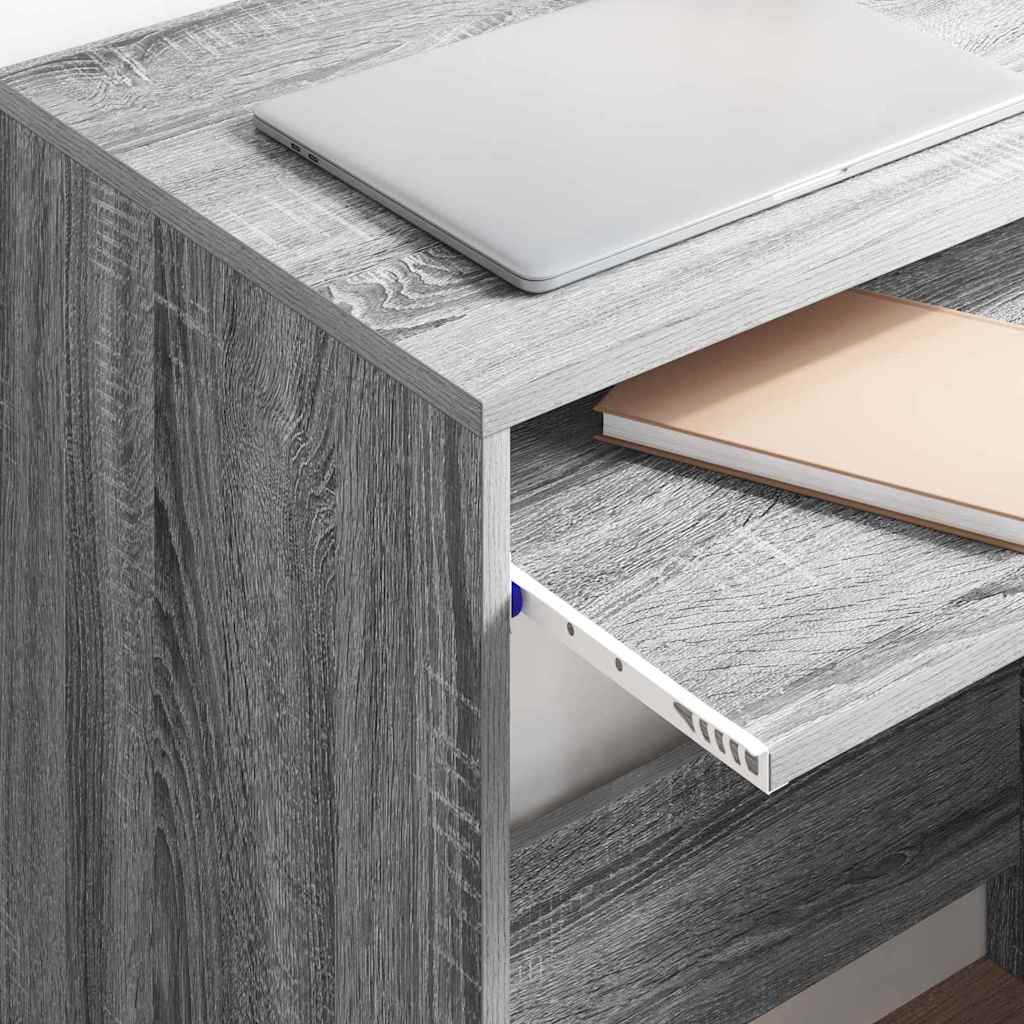 vidaXL Biurko Szary Sonoma 77,5 x 43 x 79 cm Materiał drewnopochodny