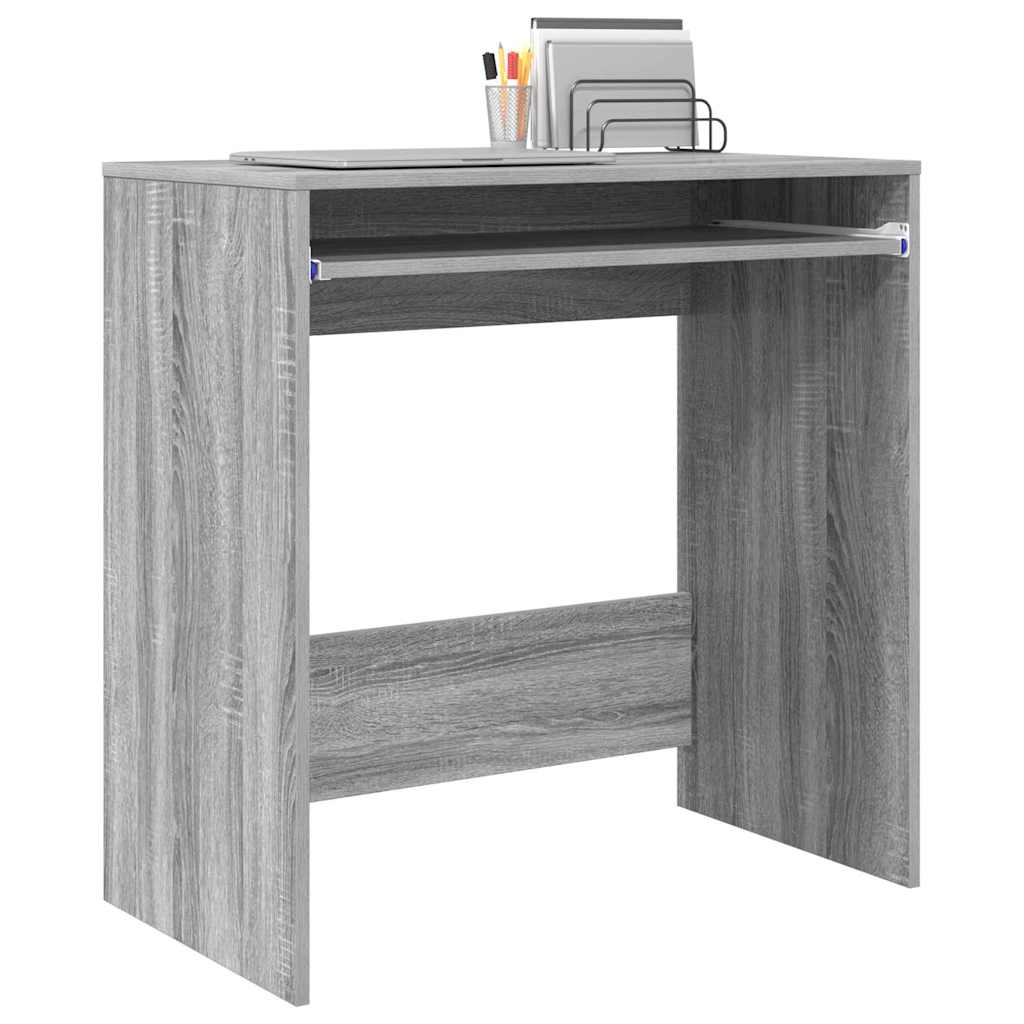 vidaXL Biurko Szary Sonoma 77,5 x 43 x 79 cm Materiał drewnopochodny