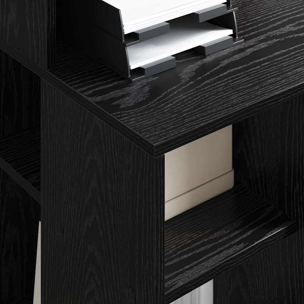 vidaXL Biurko Czarny Dąb 90 x 48 x 101,5 cm Materiał drewnopochodny