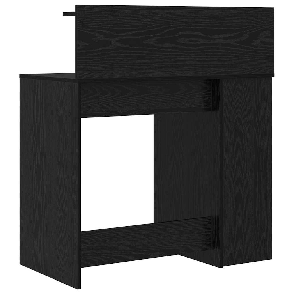 vidaXL Biurko Czarny Dąb 90 x 48 x 101,5 cm Materiał drewnopochodny