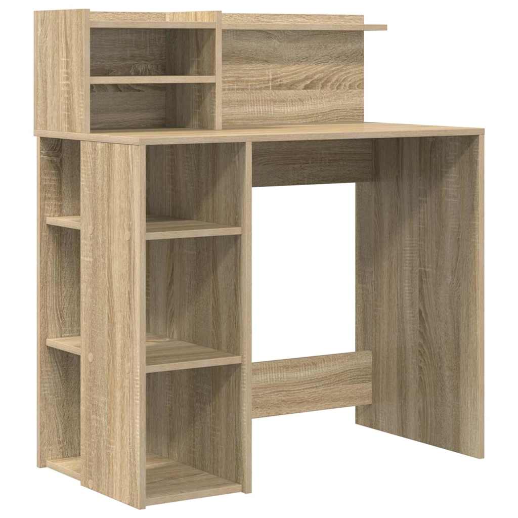 vidaXL Biurko Dąb Sonoma 90 x 48 x 101,5 cm Materiał drewnopochodny