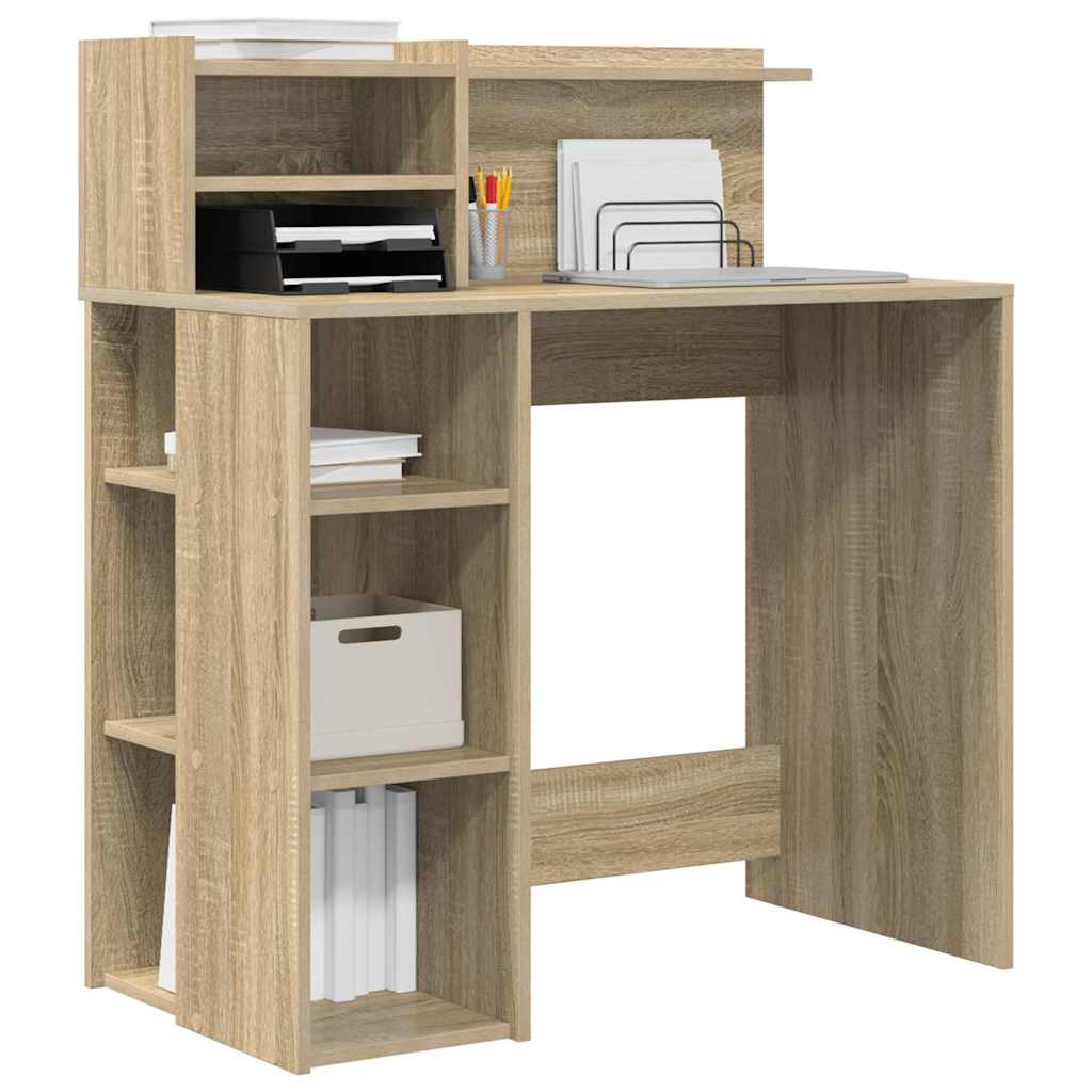vidaXL Biurko Dąb Sonoma 90 x 48 x 101,5 cm Materiał drewnopochodny