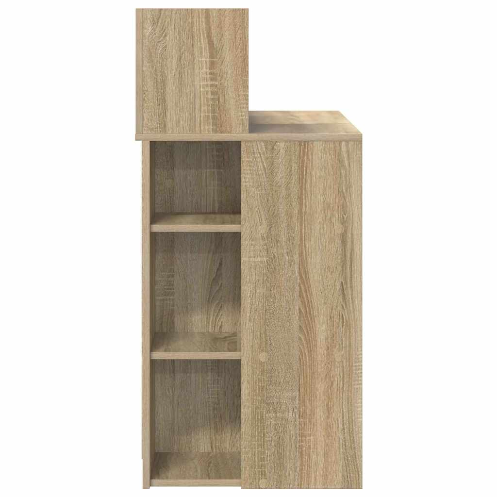 vidaXL Biurko Dąb Sonoma 90 x 48 x 101,5 cm Materiał drewnopochodny