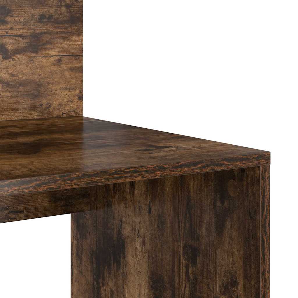 vidaXL Biurko Dąb wędzony 90 x 48 x 101,5 cm Materiał drewnopochodny